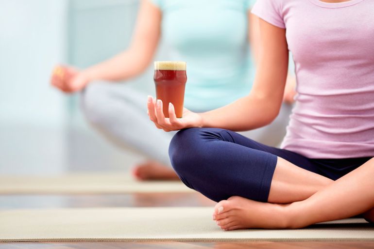 Bottoms Up: Everything You Need to Know about Beer Yoga