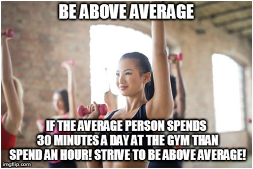 Be above average