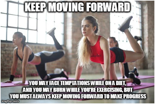 Keep moving forward